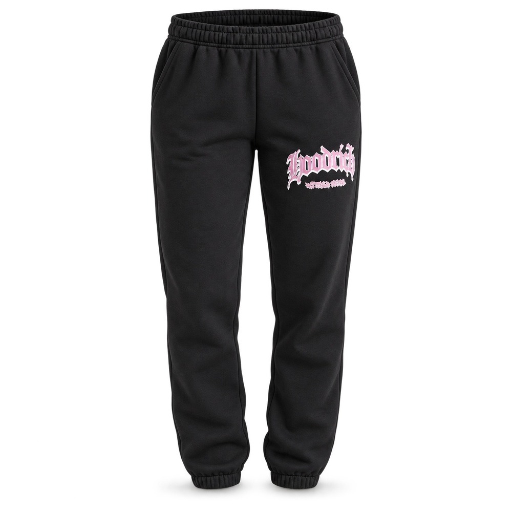 Hoodrich Sketch Money Jogger Pants Womens XS Black Pink NWT H4240267-001